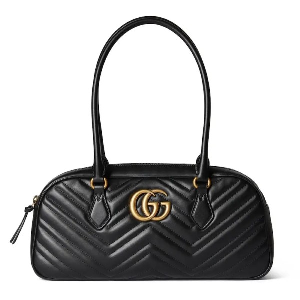 GG Marmont Medium handbag Black leather