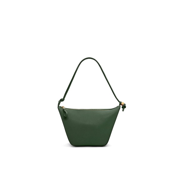 Mini Classic Ox Leather Hammock Hobo Handbag in aqua Green