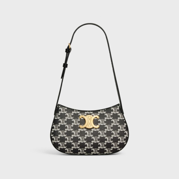 TILLY medium two-tone logo print Handbag black